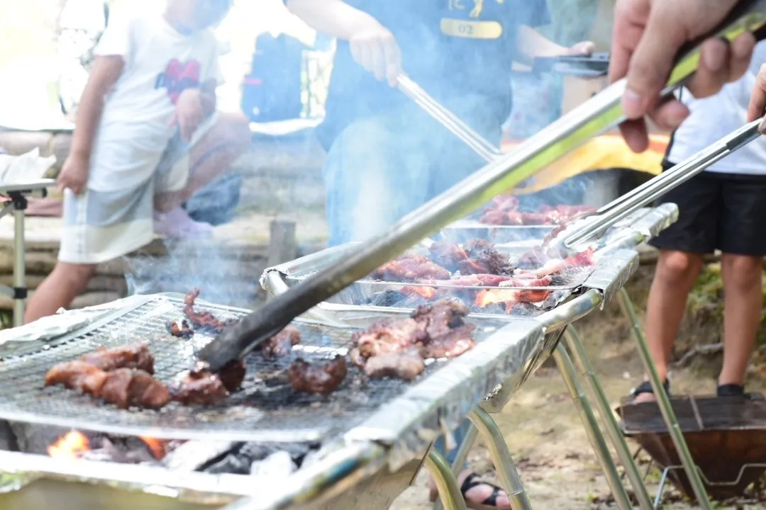 子供たちとBBQ